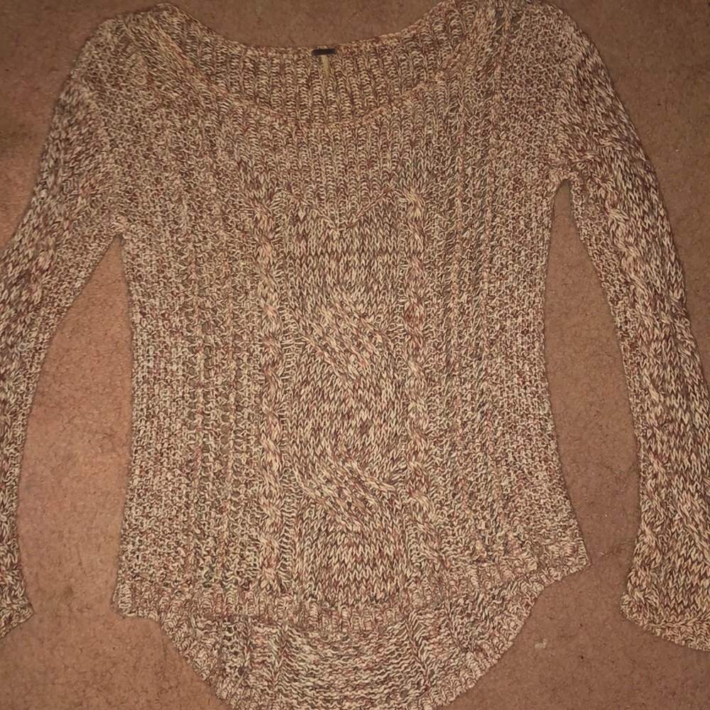 Free people cable knit sweater